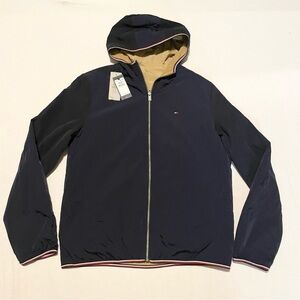 Tommy Hilfiger Men's Hooded Reversible Jacket Size Large